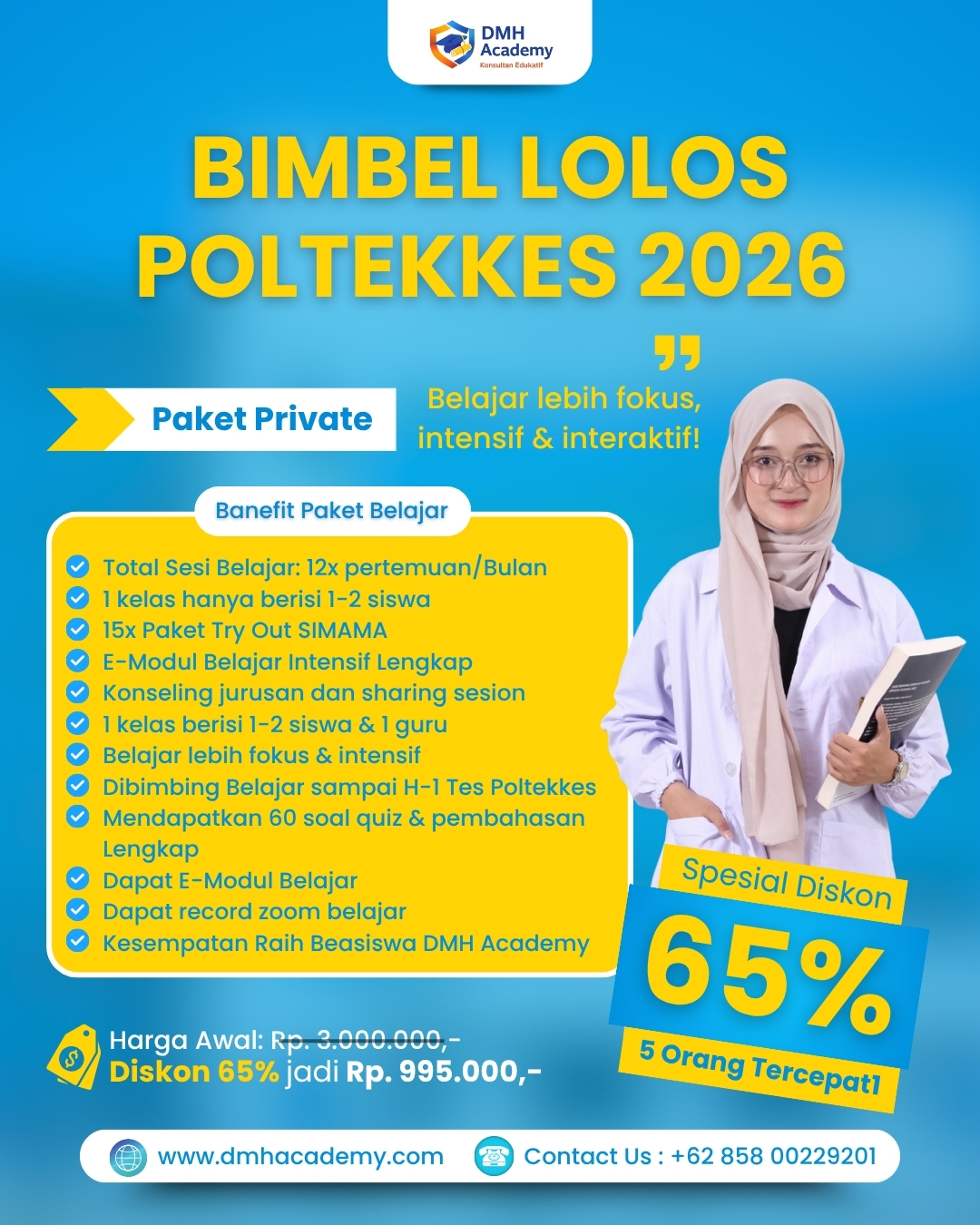 BIMBEL LOLOS POLTEKKES 2026 (PRIVATE INTENSIF)