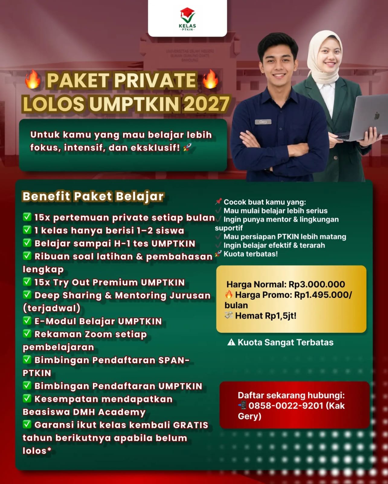 BIMBEL PRIVATE LOLOS UMPTKIN 2027