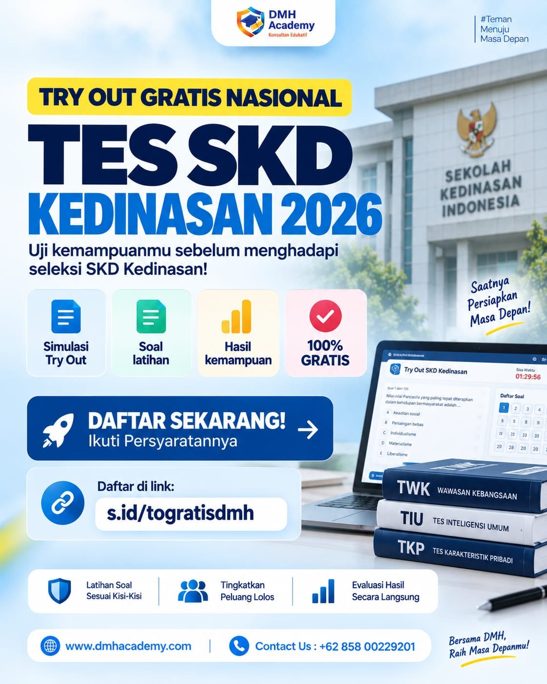 TRY OUT GRATIS SKD KEDINASAN 2026  
