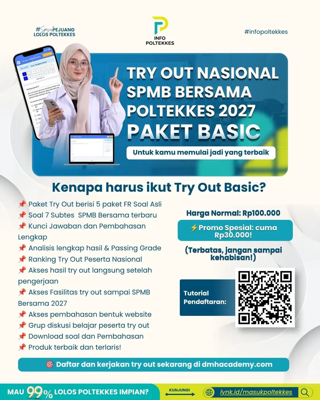 TRY OUT NASIONAL SPMB POLTEKKES 2027 (BASIC)