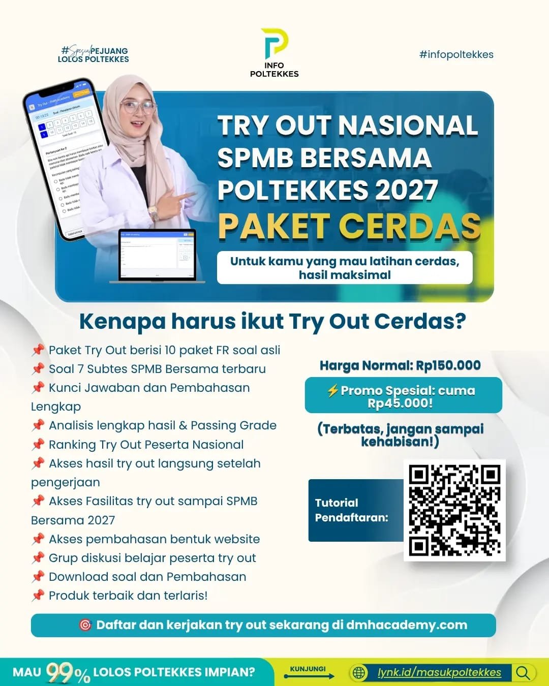 TRY OUT NASIONAL SPMB POLTEKKES 2027 (CERDAS)