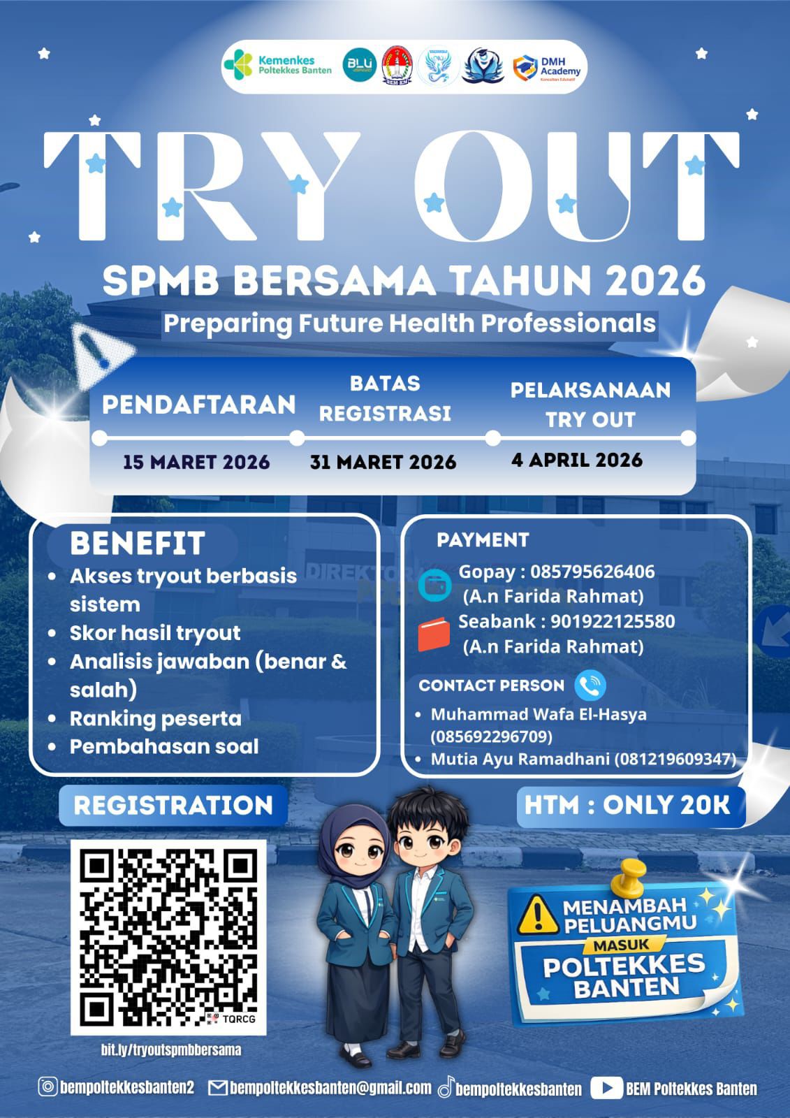 TRY OUT SPMB BERSAMA 2026 POLTEKKES BANTEN X DMH ACADEMY