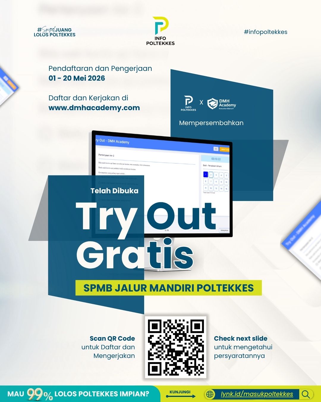 TRY OUT SPMB MANDIRI POLTEKKES 2026 GRATIS