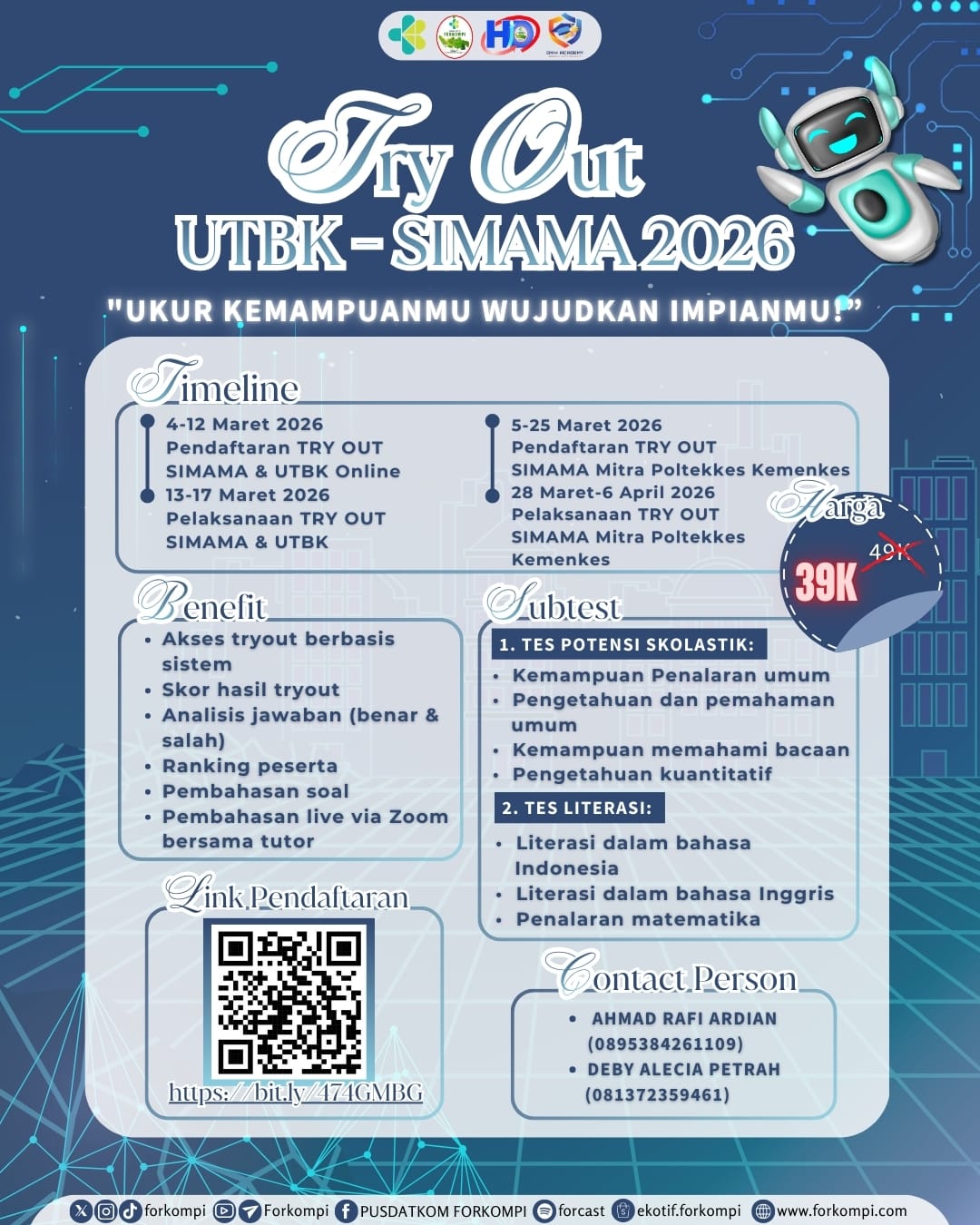 TRY OUT UTBK SIMAMA POLTEKKES 2026 FORKOMPI X DMH ACADEMY